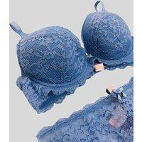 Blue Mollie Padded Plunge Bra Size 34G