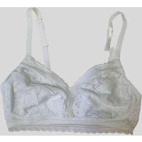White Lace Non Wired Bra Size 32D