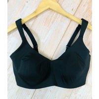 Black Wired Minimiser Bra Size 34C