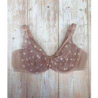 Blush Spotted Underwired Bra Size 42F