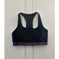 Black Racer Back Sports Bra Size 14