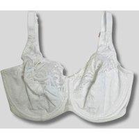 White Amelia Wired Lace Full Cup Bra Size 44H