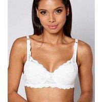 Ivory Lace Underwired Padded Bra Size 40D