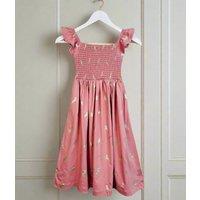 Girls Pink Unicorn Boden Dress Size 5/6