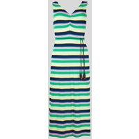 Striped Ruched Maxi Dress Size 8R