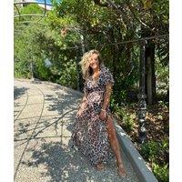 Leopard Print Beach Dress Size 6