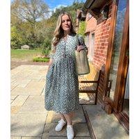 Brakeburn Leopard Floral Midi Dress Size 8
