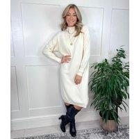 Ivory Knitted Dress Size S/M (8-12)