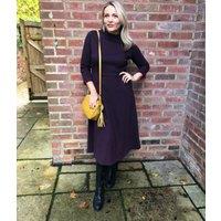 Aubergine Nerissa Fit & Flare Dress Size 10P