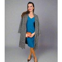 Teal Ottoman Ribbed V Neck Dress Size 6P