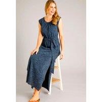 Navy Galia Print Jersey Maxi Dress Size 12