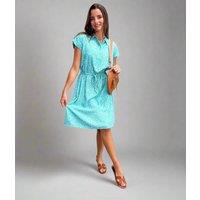 Green Waterfall Blossom Anne Dress Size 12