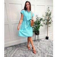 Green Waterfall Blossom Anne Dress Size 8