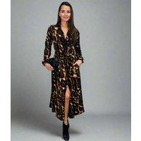 Freya Leopard Print Shirt Dress Size 10