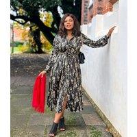 Davina Satin Belted Shirt Dress Size 16