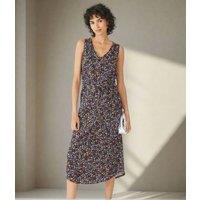 Animal Print Cotton Jersey Midi Dress Size 10