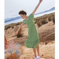 Green Emily Cotton Jersey Dress Size 14