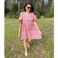 Pink Print Cotton Jersey Sundress Size 18P