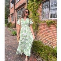 Green Raya Tropical Print Sundress Size 16/18
