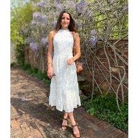 White Lace Halter Neck Dress Size 12