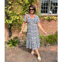 Navy Hannah Midi Dress Size 12/14