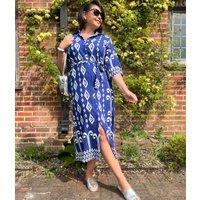 Blue Baroque Emma Belted Shirt Dress Size One Size