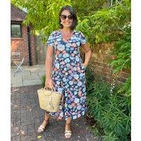 Ex Seasalt Helena Maritime Midi Dress Size 20
