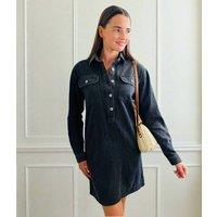 Charcoal Denim Shirt Dress Size 8