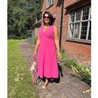 Pink Brionie Midi Dress Size 12