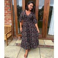 Black Naples Midaxi Dress Size 14/16