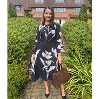 Placement Mono Orchid Midi Dress Size 12