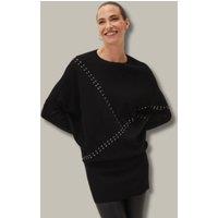 Susanne Studded Black Jumper Dress Size 16/18