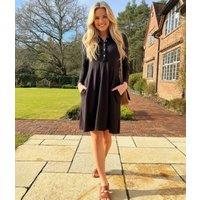 Black Everly Sparkle Jersey Dress Size 16R