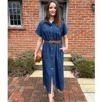 Dark Denim Relaxed Shirt Dress Size 18/20