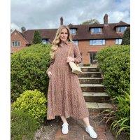 Brakeburn Spotted Jersey Shirt Maxi Dress Size 8
