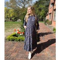 Brakeburn Green Flower Print Maxi Dress Size 8