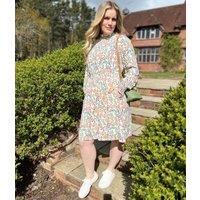 Brakeburn Floral Print Shimmer Dress Size 14