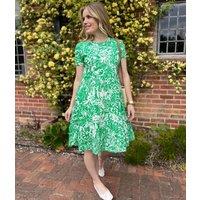 Brakeburn Green Flower Print Dress Size 8