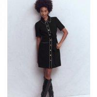 Black Loren Trim Dress Size 16