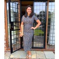 Black Ditsy Floral Dress Size 12