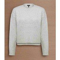 Grey Fine Knit Cropped Jumper Size 8/10
