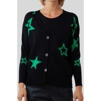 Green Star Fine Knit Button Cardigan Size One size