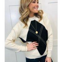 Ivory Diamond Argyle Jumper Size 6/8