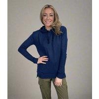 Navy Fine Knit Hooded Jumper Size 8/10
