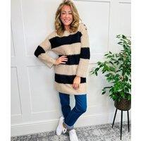 Striped Soft Tunic Jumper Size 10/12