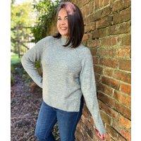 Grey Soft Funnel Neck Jumper Size 24/26