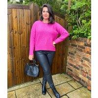 Pink Crew Neck Classic Jumper Size 20/22