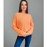 Orange Wool Blend Classic Jumper Size 16