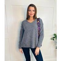 Grey Relaxed Wool Blend Jumper Size 18/20
