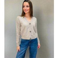 Beige Soft Knit Button Cardigan Size 20/22